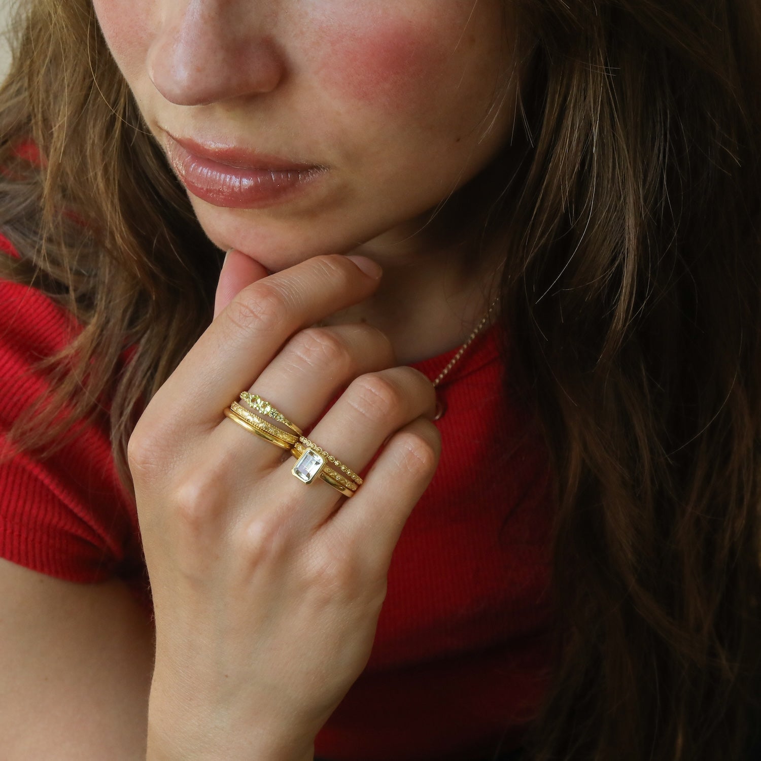 Sunrise Stacking ring